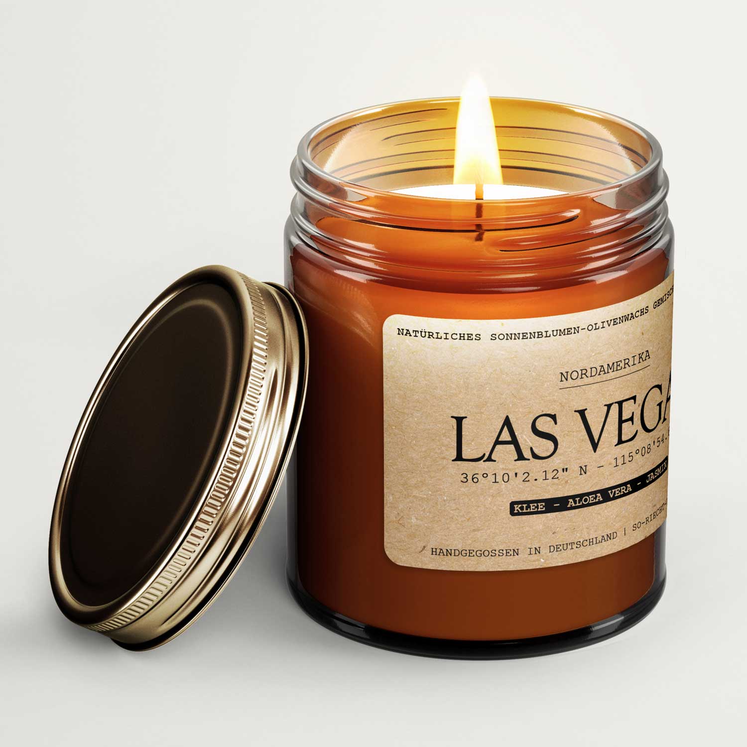 Bougie parfumée Las Vegas - Trèfle | Aloe Vera | Jasmin