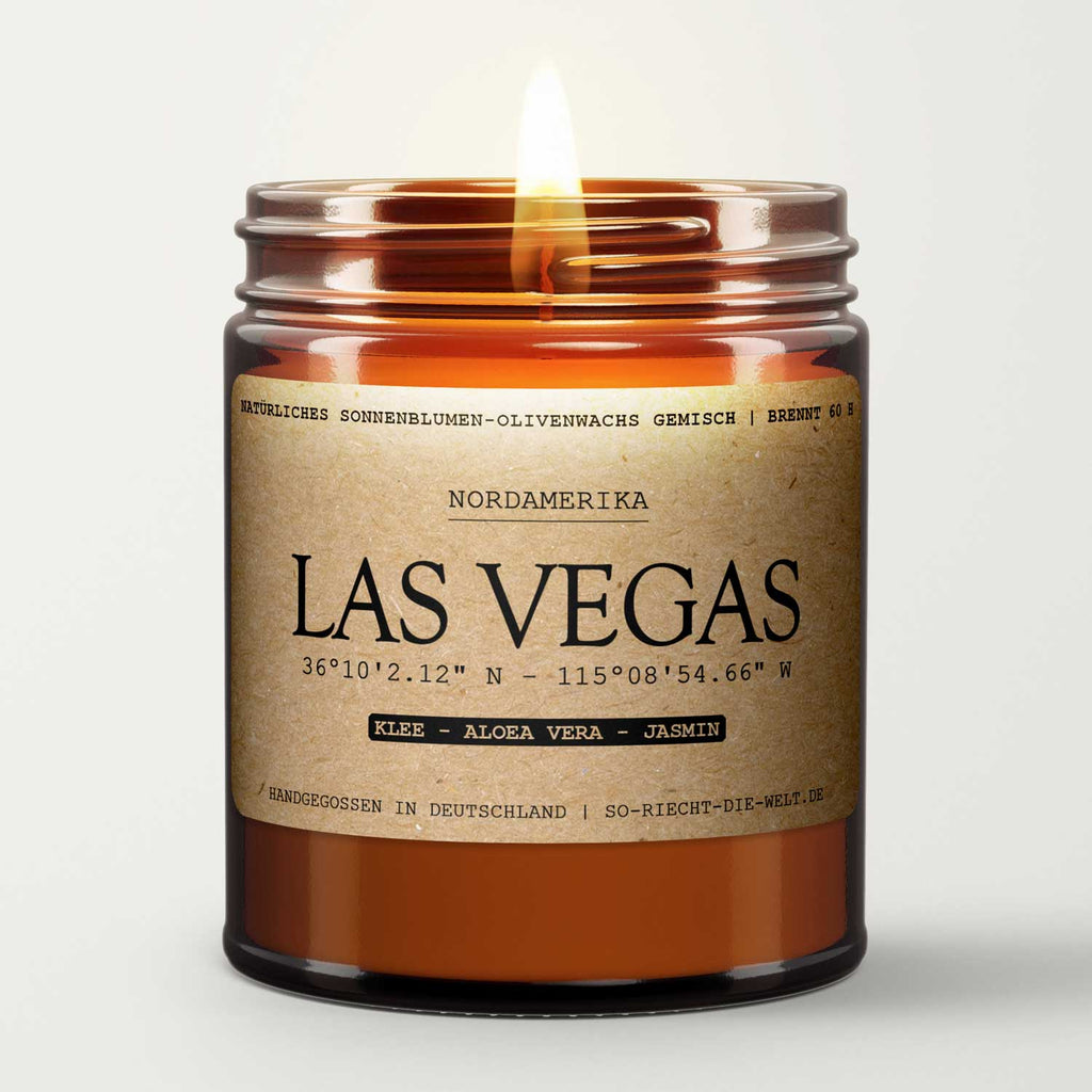 Bougie parfumée Las Vegas - Trèfle | Aloe Vera | Jasmin