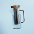 Carafe filtrante en verre 1.5L - rechargeable et écologique-0